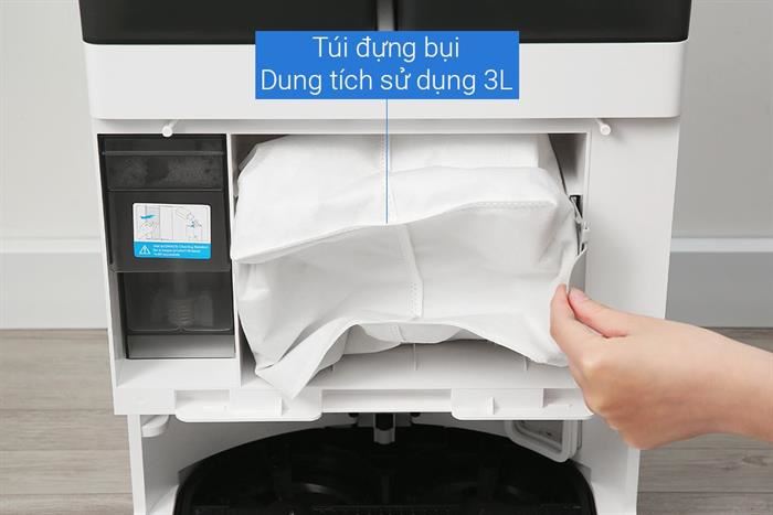 Robot hút bụi lau nhà Ecovacs Deebot T50 Pro Omni - Trắng/Đen